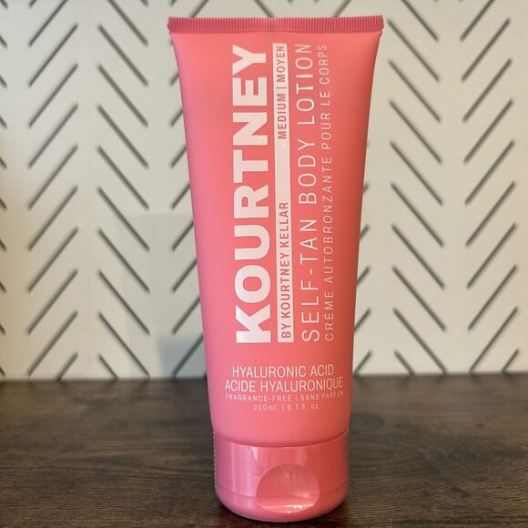 NEW Kourtney Kellar Self Tanning Bundle 4 Piece Tan Foam Body Face Lotion Medium - Picture 6 of 14